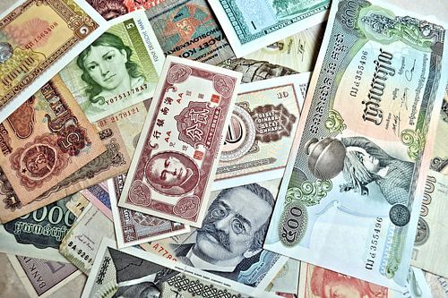 Bankbiljetten van over de hele wereld