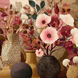 Bloemen Vazen van Blikvanger Schilderijen