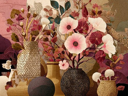 Vases à fleurs