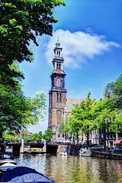 Westerkerk Prinsengracht Amsterdam van Hendrik-Jan Kornelis