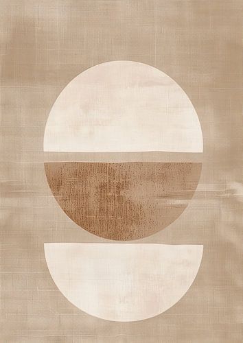 Peinture abstraite Tons de terre | Minimal Zen in Beige