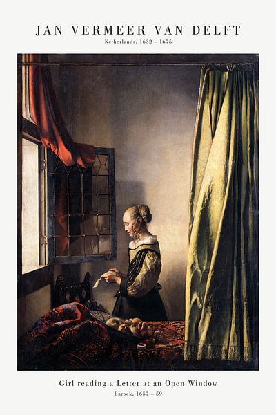Jan Vermeer - Girl Reading a Letter at an Open Window by Old Masters