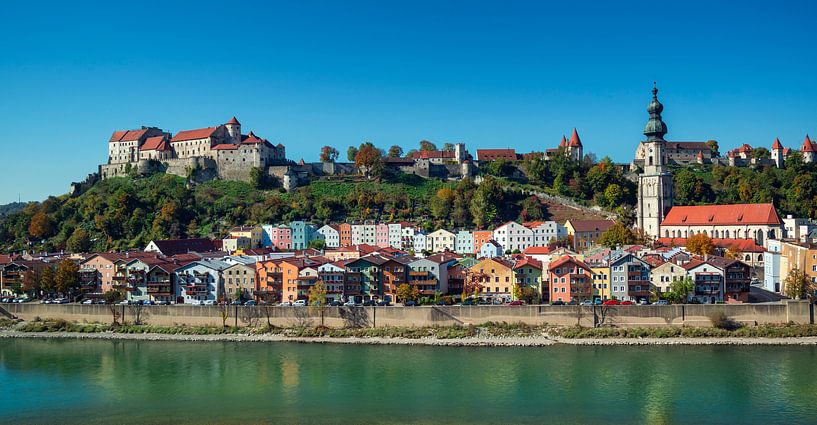 Burghausen op de Salzach van altmodern