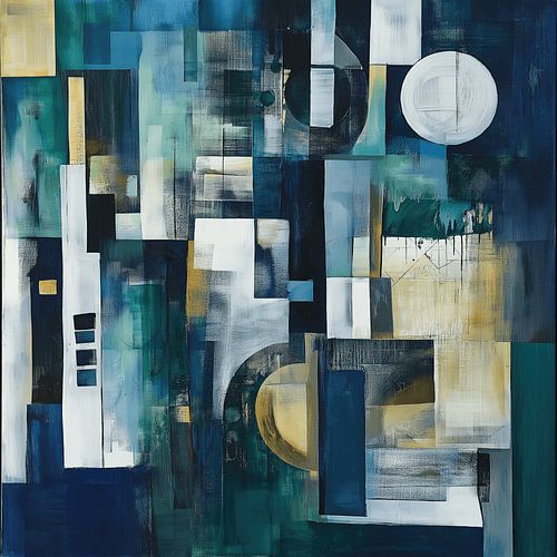 Kosmische Strukturen in Tiefblau