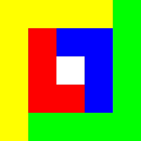 Color-Permutation | ID=05 | V=21 | 4xL-4 | RB-W by Gerhard Haberern