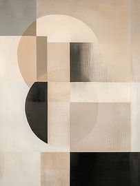 Abstrait moderne, style japonais sur Japandi Art Studio