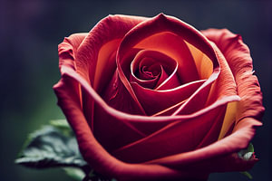 Gemälde einer Rose Illustration