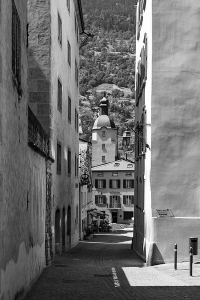 Vue sur la vieille ville de Brigue, Suisse par Imladris Images
