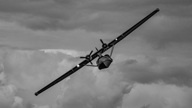 Consolidated PBY Catalina in black and white. by Jaap van den Berg