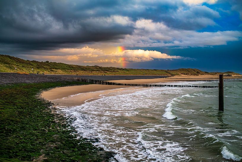 Rainbow by the sea by MSP Canvas