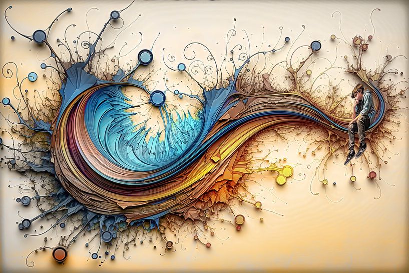 Choosing how to ride the wave of life. by Harry Stok
