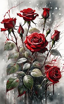Bloedrode rozen
