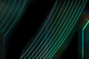 Lignes courbes vertes