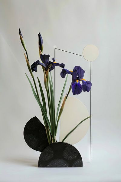 Schwertlilien - Iris-Kunstwerk von Poster Art Shop