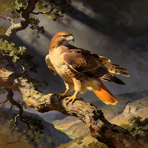 Roofvogels - Roodstaartbuizerd