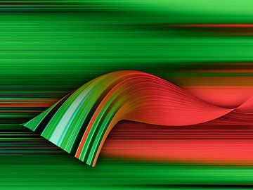 Vibration in red and green by Pa. Wowitto