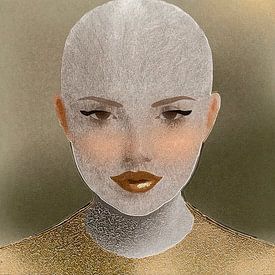 Abstrakte Kunst einer starken Frau 8 von Studio Pieternel