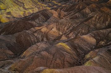 Golden eroded ridges by Loris Photography