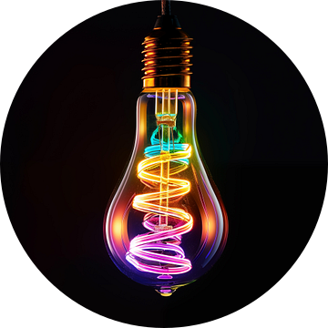 Neon filament lamp geel-roze van TheXclusive Art