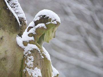 Engel in de winter sur Edwin Butter