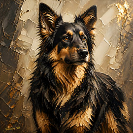 Böhmischer Schäferhund von Johannas Art Creations