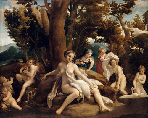 Antonio Allegri da Correggio, Leda en de zwaan - 1532
