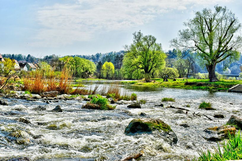Drijvend water in Kallmünz van Roith Fotografie