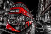 London Bus van Rene Ladenius Digital Art thumbnail