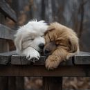 Tender Sleep - Pyrenean Puppy's in Cosy Unit by Karina Brouwer thumbnail