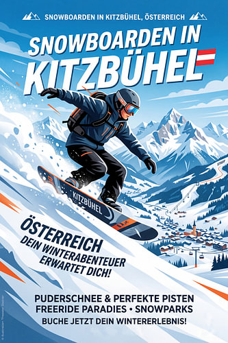 Snowboarden in Kitzbühel