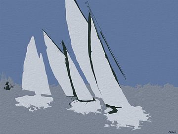 Sailboats three. by SydWyn Art