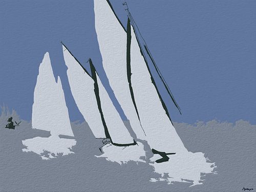 Sailboats three.