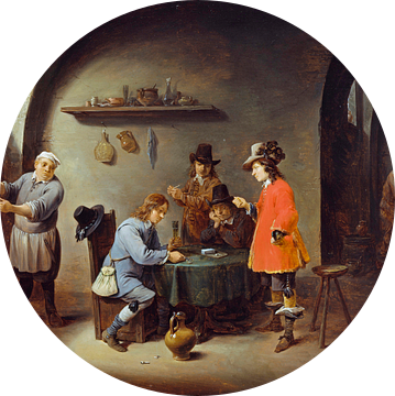 Gokscène in een herberg, David Teniers II