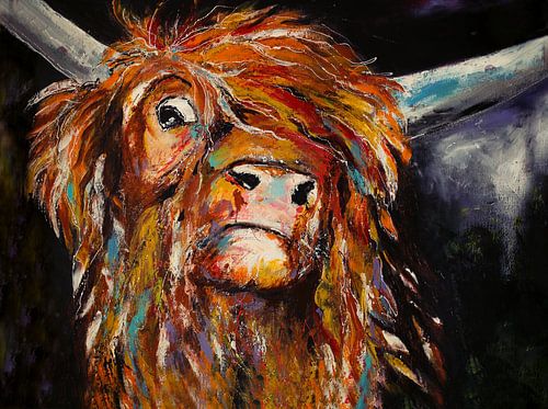 scottie... ( schilderij van een schotse hooglander