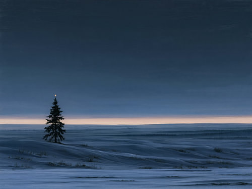 Ein kleines Licht in der Winterstille