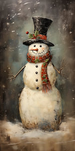 Freundlicher Schneemann