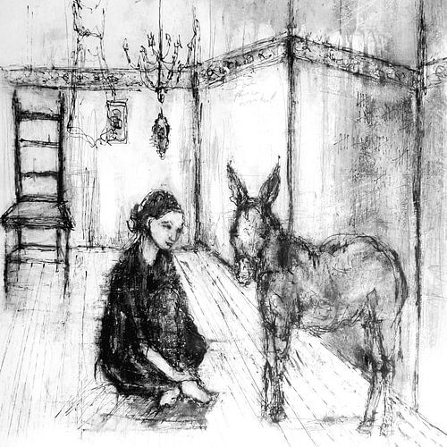 Dialogue with a donkey by Christin Lamade
