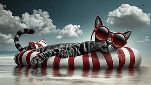 Chill Cat auf dem Float