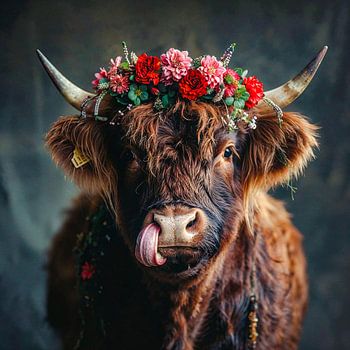 Mischievous grace: a smile from nature