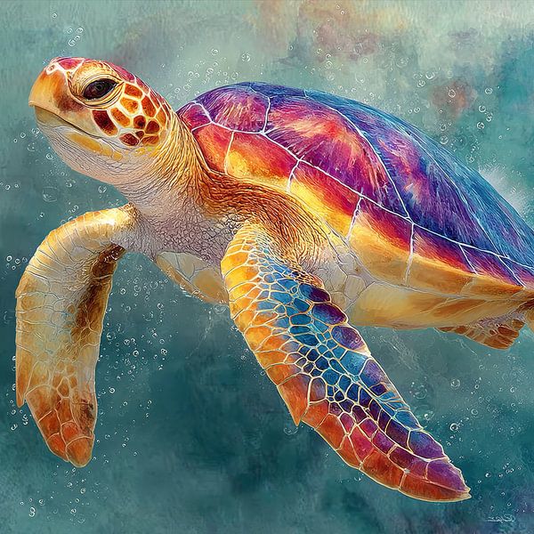 Zeeschildpad van Gelissen Artworks