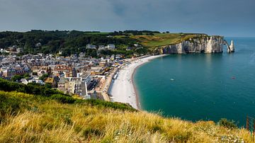 The cliffs of Etretat in Normandy by Roland Brack