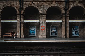 Notting Hill Gate metrostation, Londen van Erwin van Kester