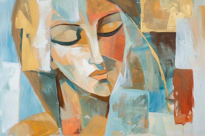 Cubist woman by Poster Art Shop