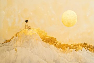 Meditation by Abstract Painting