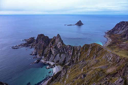 Uitzicht vanaf Måtinden, Noorwegen
