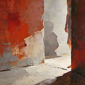 The Space Between – Contemporary Figurative Oil Painting by Mellow Art