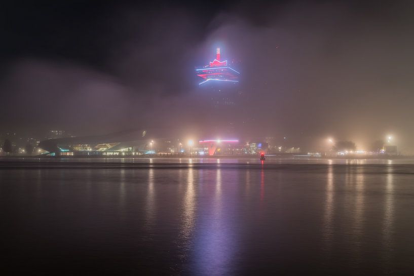 Brouillard dans la nuit d'Amsterdam - partie 3 : Tour A'DAM par Jeroen de Jongh