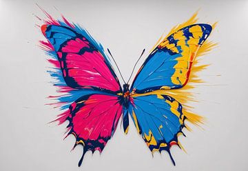 Kleurrijke abstracte vlinder kunst van Art & Soul Creations