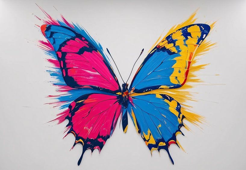 Art abstrait coloré des papillons par Art & Soul Creations