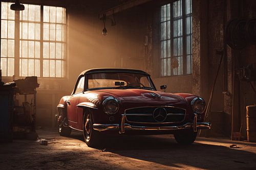 Garage goud in verf en chroom